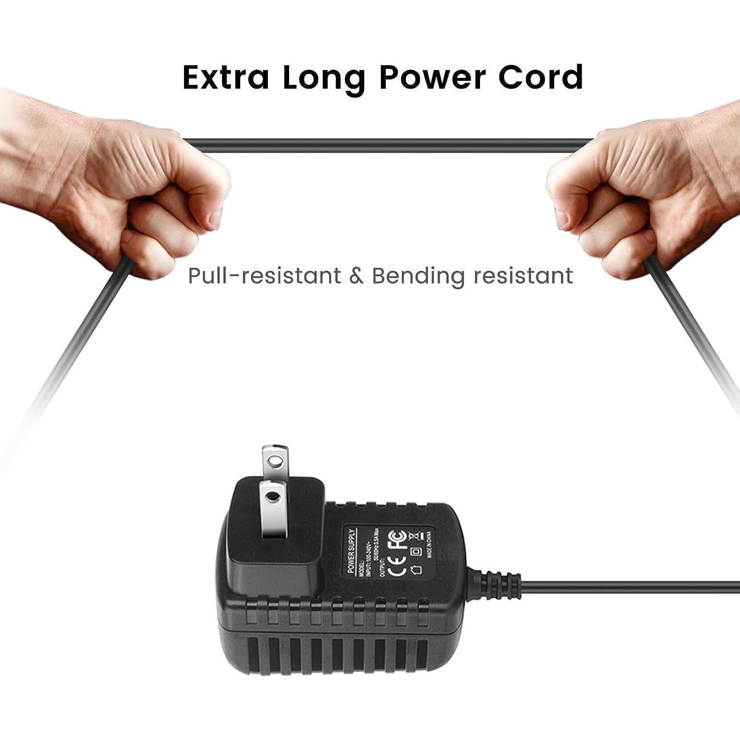 Adaptador de CA 9V Xzrucst para DVD Polaroid PDV-0700