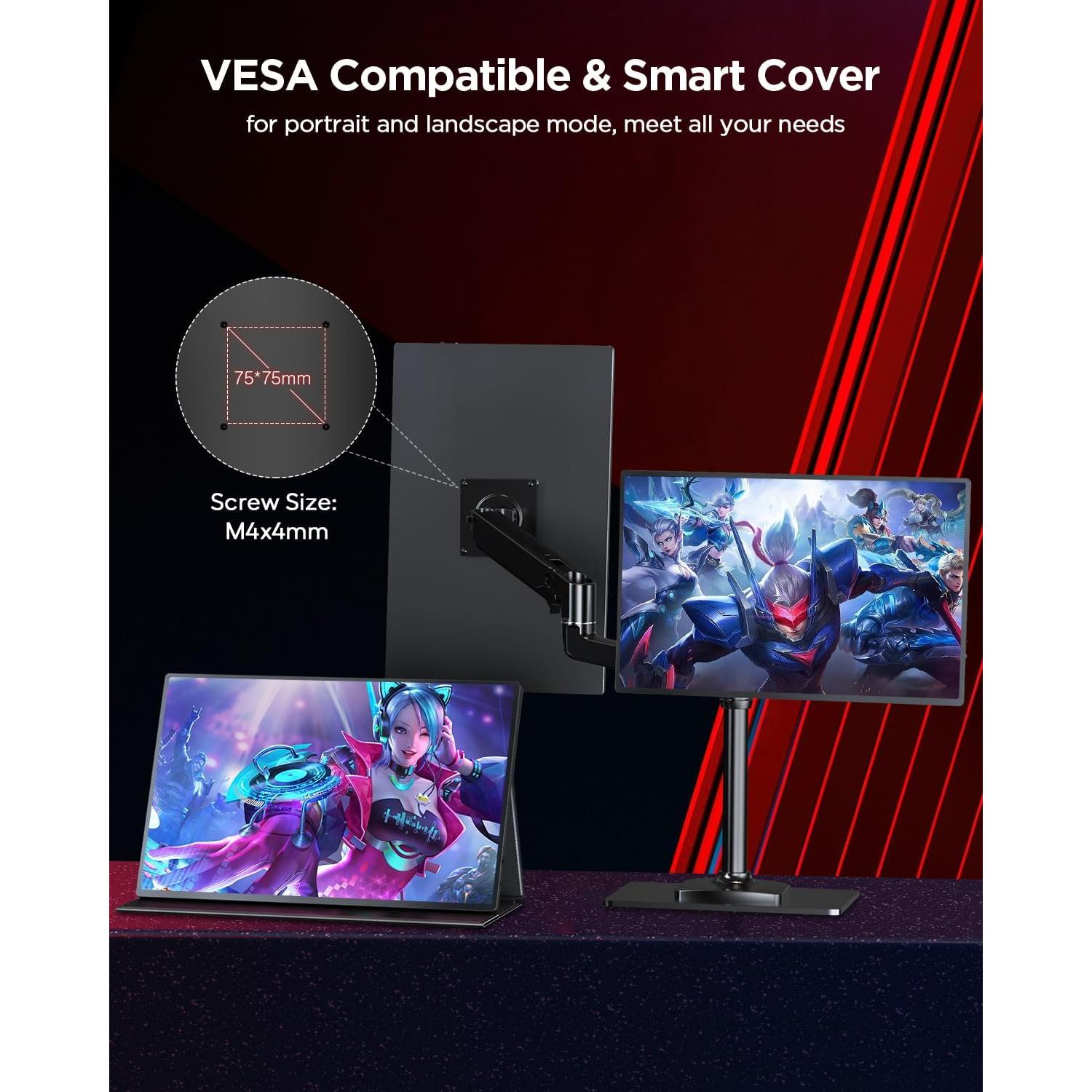 Monitor Portátil UPERFECT 2K 120Hz 16" HDR FreeSync