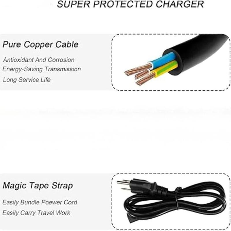 Cargador Adaptador AC/DC Pxdiiry para DVD Polaroid PDV-0823A