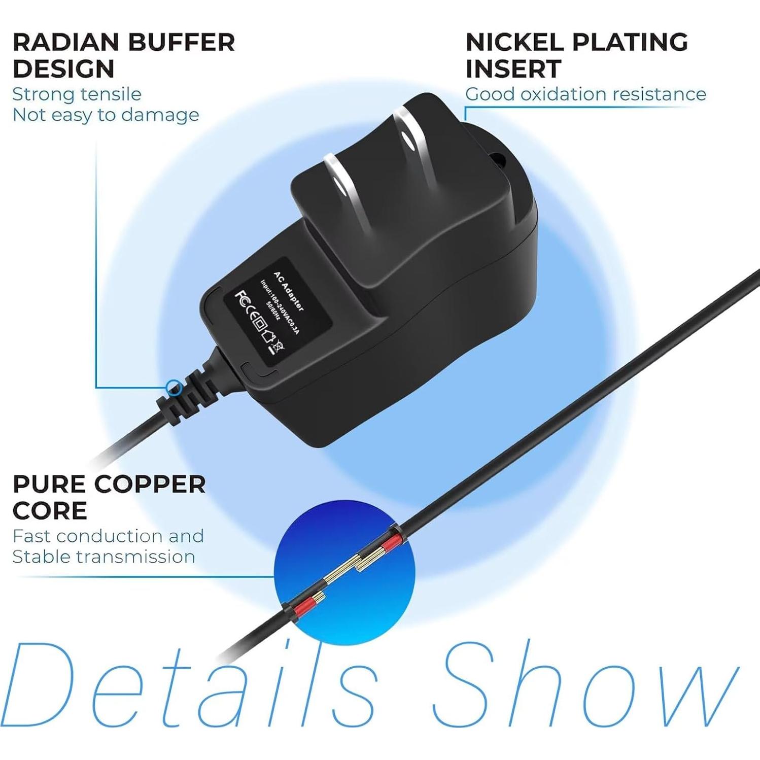 Adaptador de CA SLLEA para Tableta Polaroid 4.3 y eReader