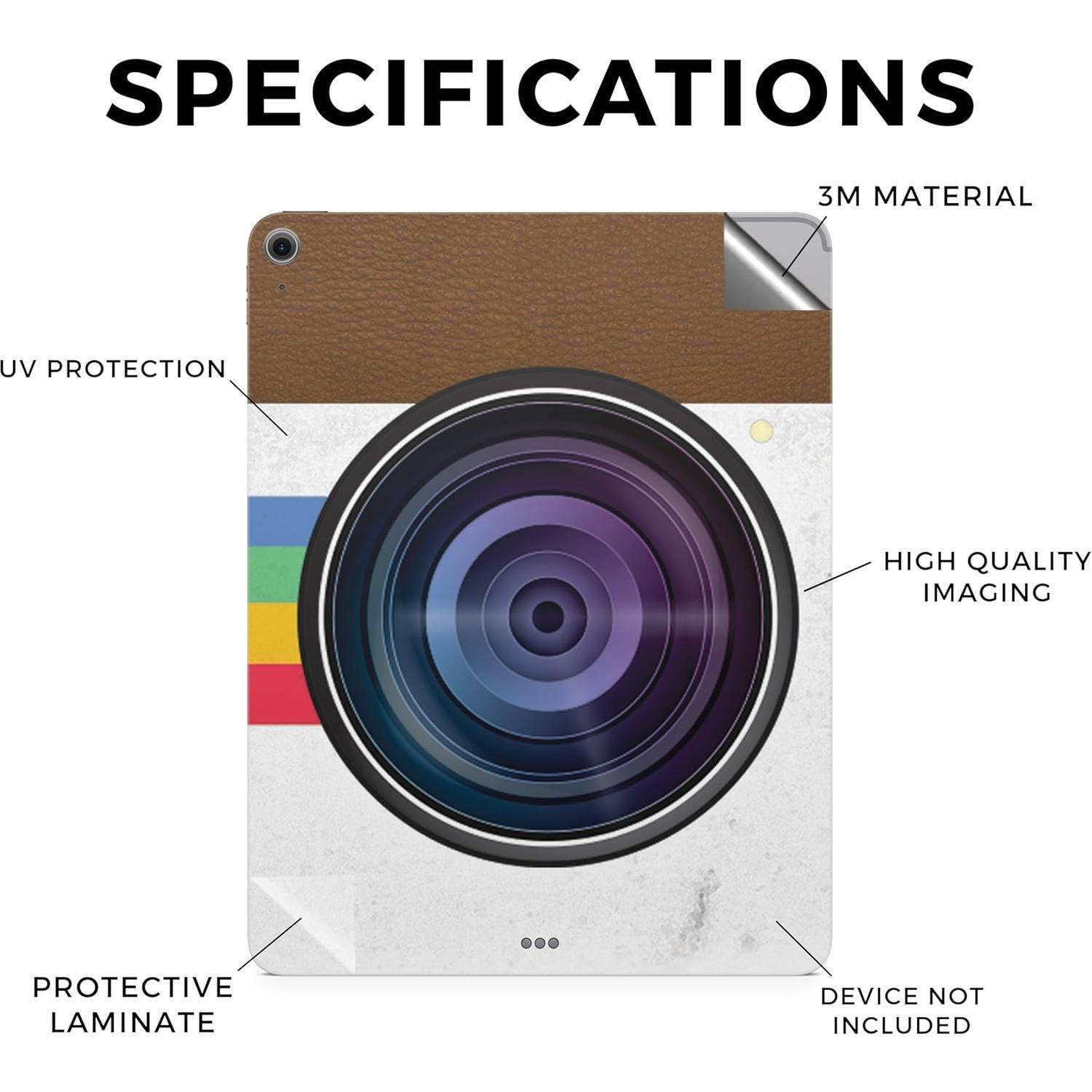 Piel Protectora Vinilo 3M Polaroid Vintage para iPad Air 13 (M2) 2024