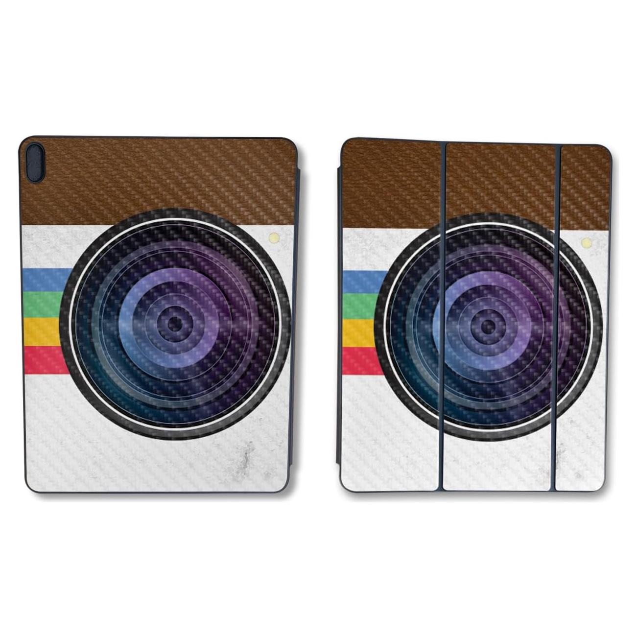 Piel de fibra de carbono Polaroid para Apple Smart Folio iPad Air 13" 2024