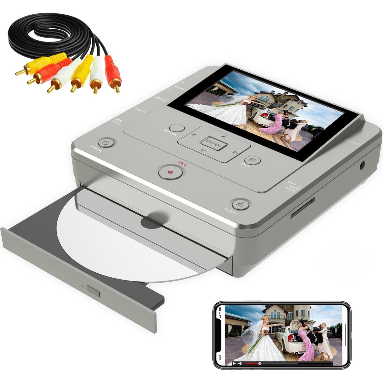 Grabadora de VHS a DVD KOHO KR043B HDMI 1080p