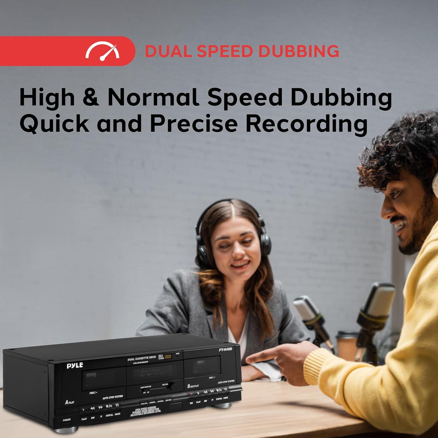 Reproductor de Cinta Doble Pyle Home PT649D 110V/220V RCA