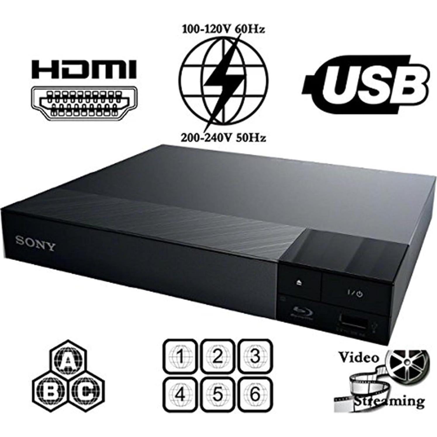Reproductor Blu Ray y DVD SONY S1700 Multi Sistema HDMI USB
