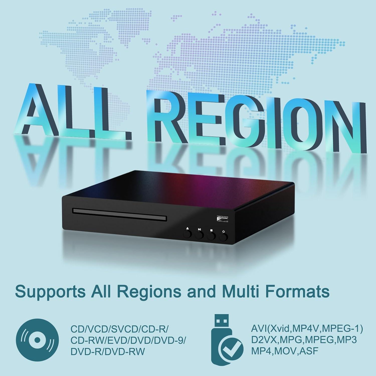 Reproductor de DVD Delleson SE HDMI Full HD 1080p USB