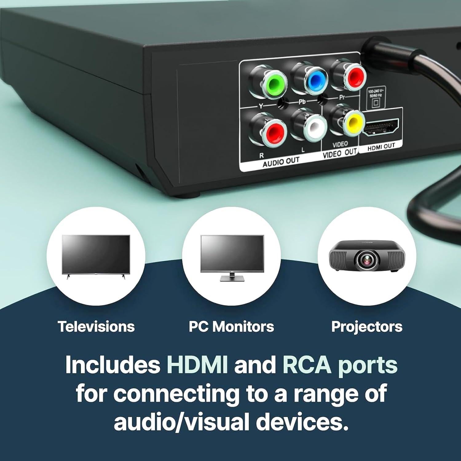 Reproductor de DVD Delleson SE HDMI Full HD 1080p USB