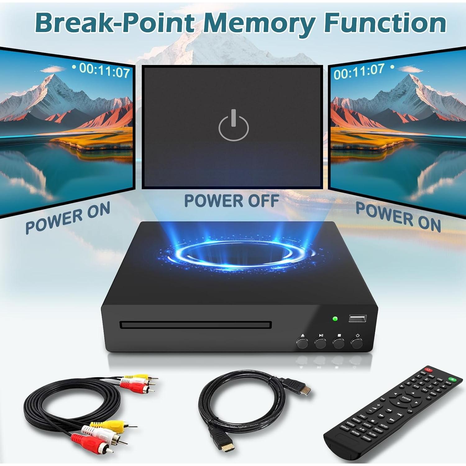 Reproductor de DVD Delleson SE HDMI Full HD 1080p USB