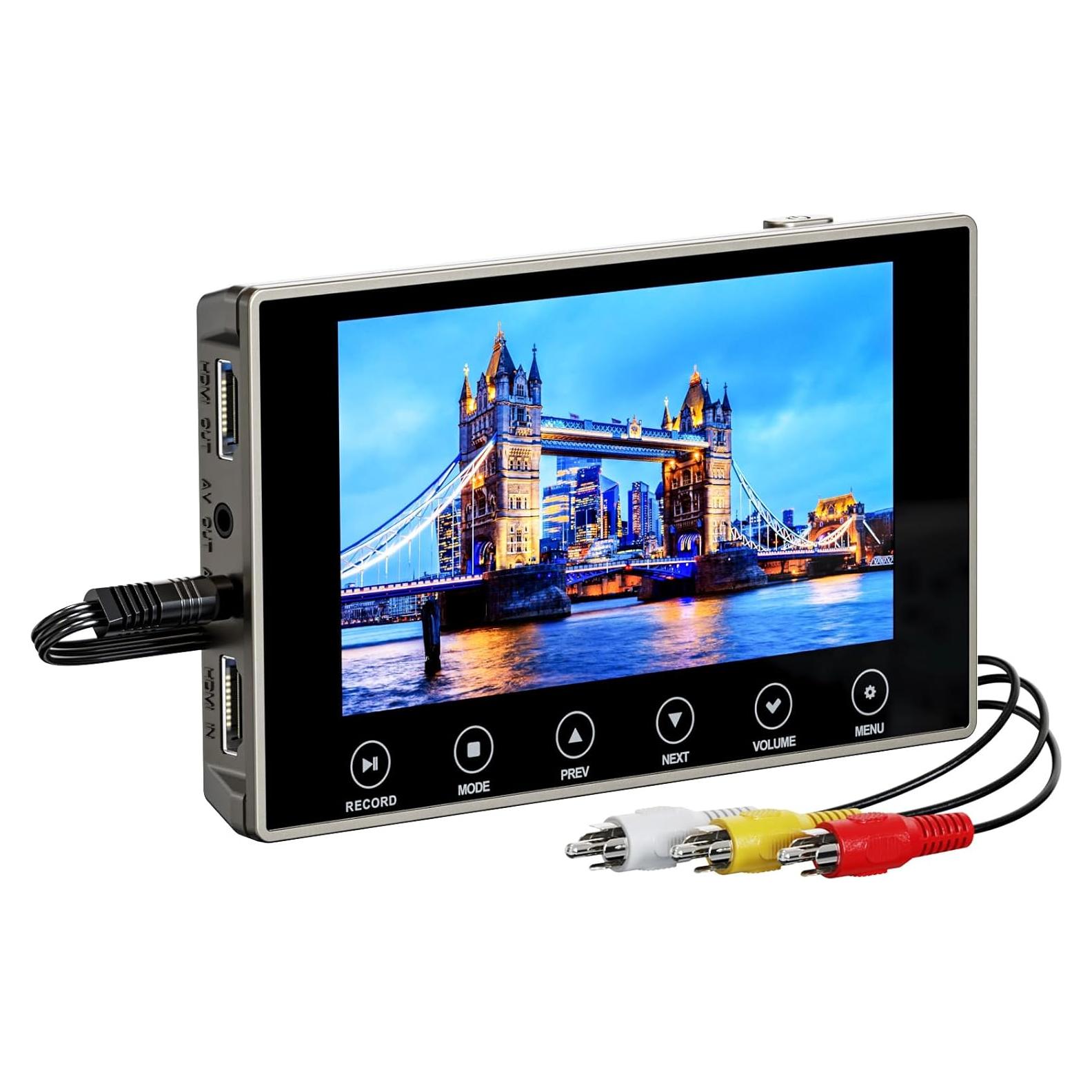 Convertidor de VHS a Digital DigitPro 4K con Pantalla 5"