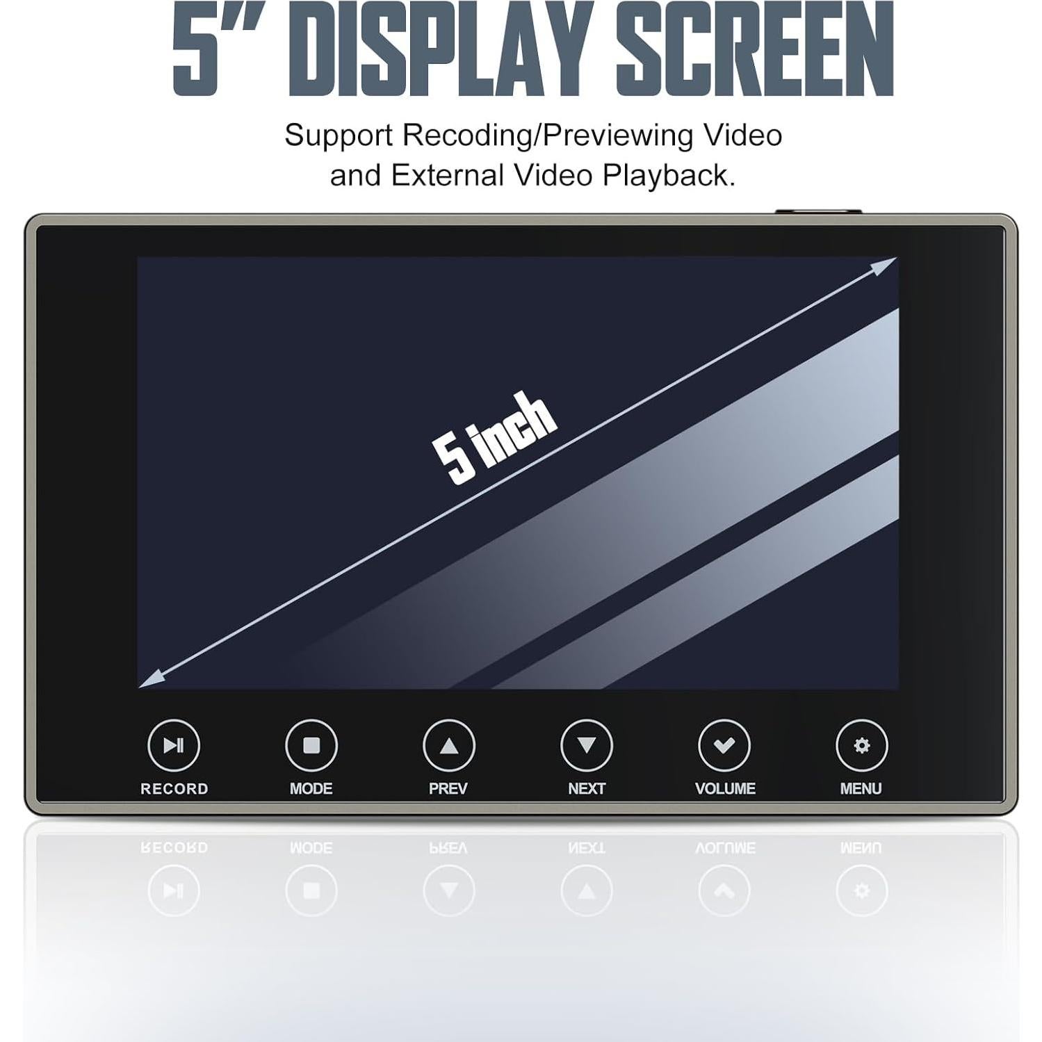 Convertidor de VHS a Digital DigitPro 4K con Pantalla 5"