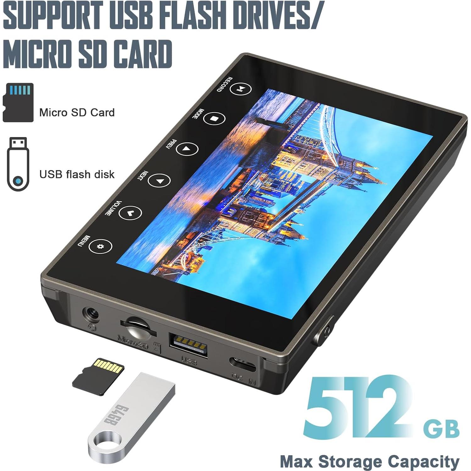 Convertidor de VHS a Digital DigitPro 4K con Pantalla 5"