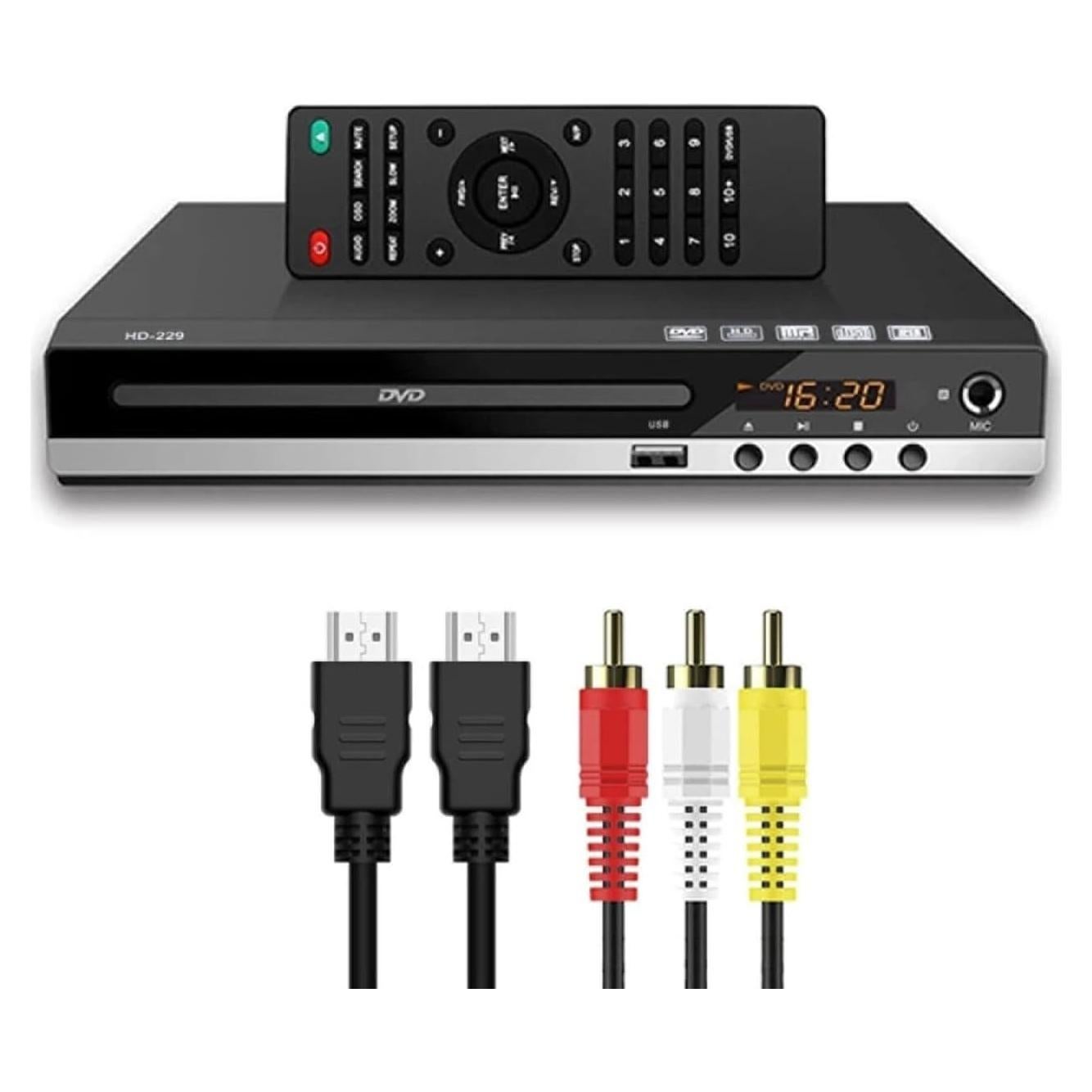 Reproductor DVD HD 1080p X W EI UNION Compacto USB RCA HDMI