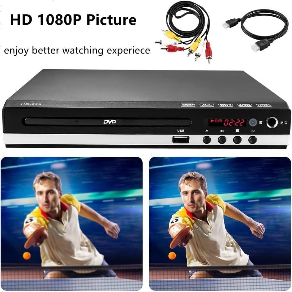 Reproductor DVD HD 1080p X W EI UNION Compacto USB RCA HDMI