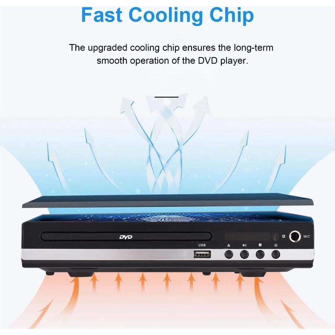 Reproductor DVD HD 1080p X W EI UNION Compacto USB RCA HDMI