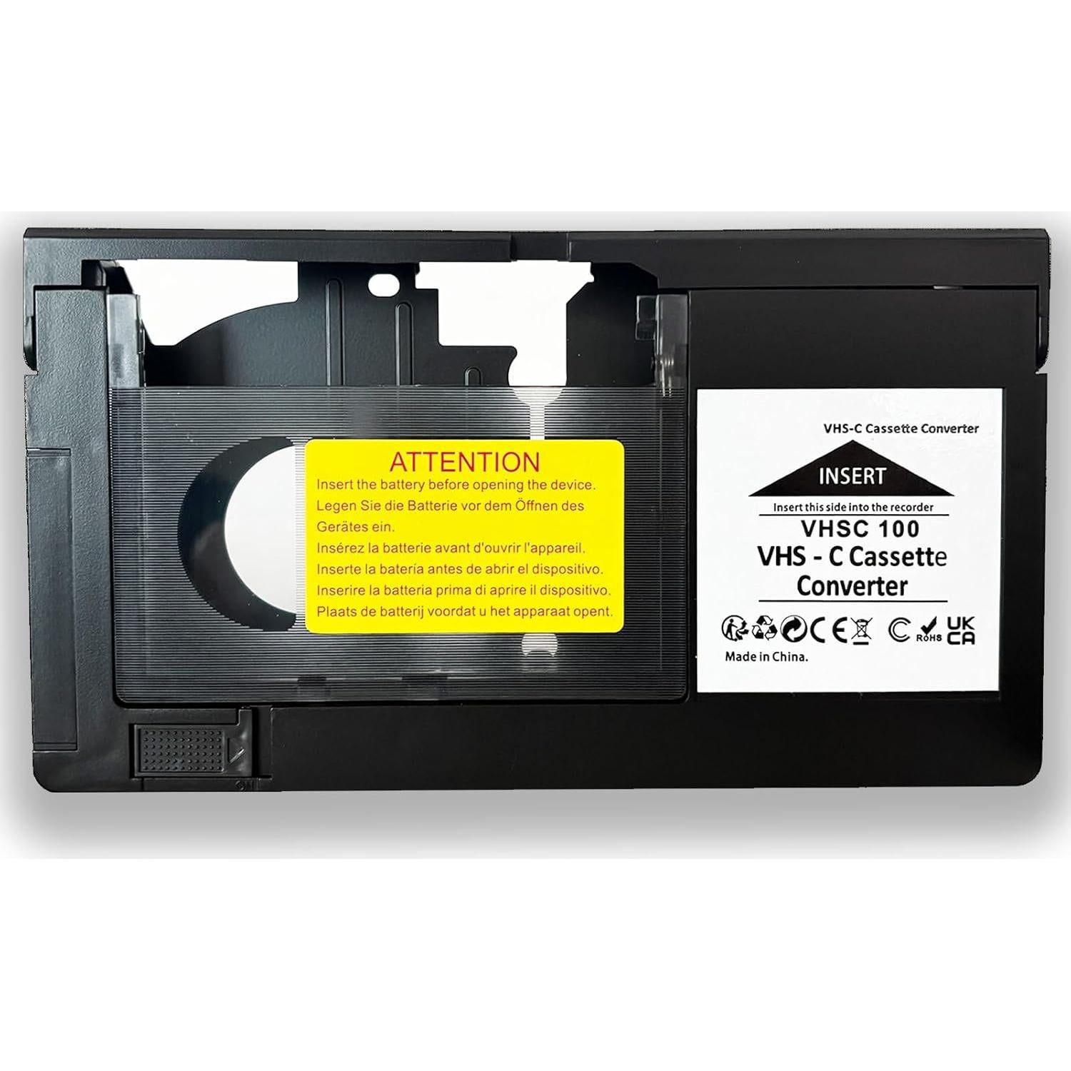 Adaptador VHS-C a VHS motorizado BECOBLDF - Reproducción fácil