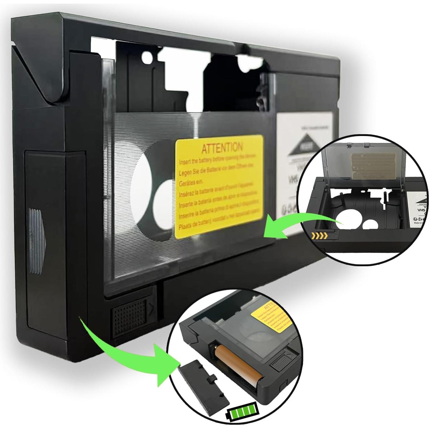 Adaptador VHS-C a VHS motorizado BECOBLDF - Reproducción fácil