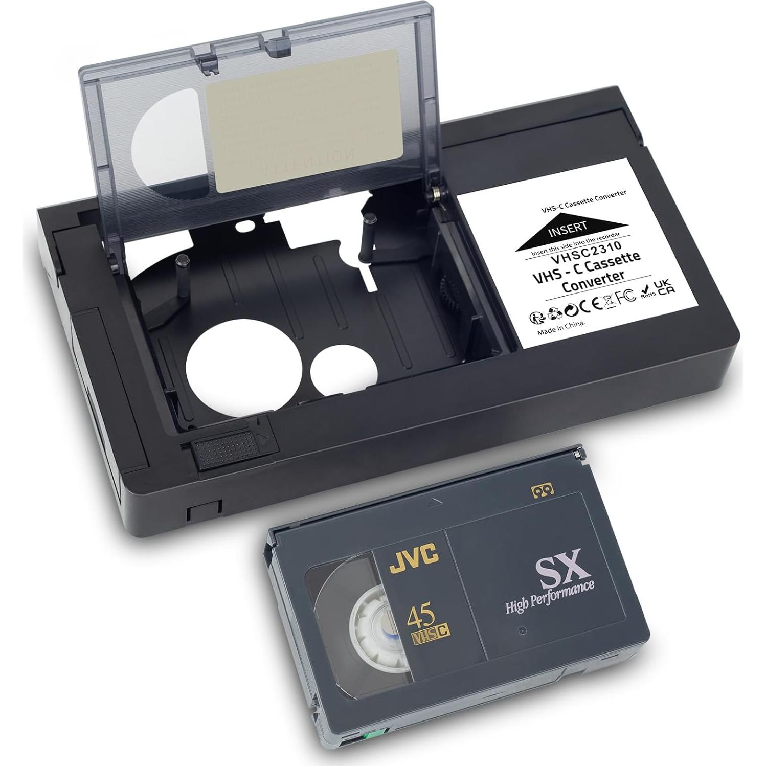 Adaptador VHS-C a VHS CHEEYYIIE para videocámaras