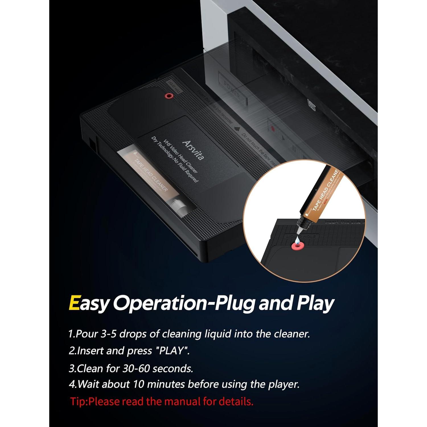 Limpiador de Cabezas VHS Arsvita Húmedo con Solución 150g