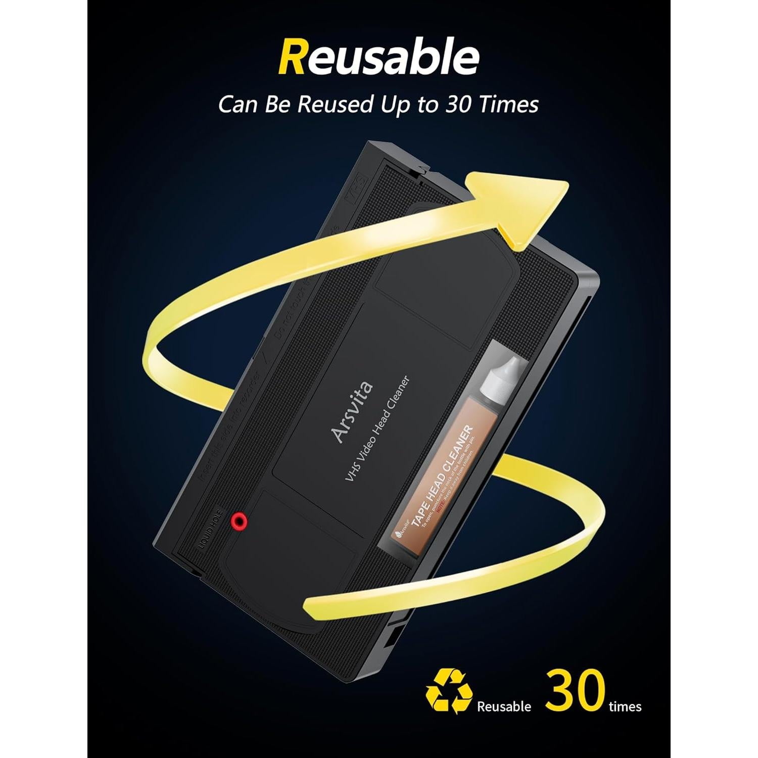 Limpiador de Cabezas VHS Arsvita Húmedo con Solución 150g