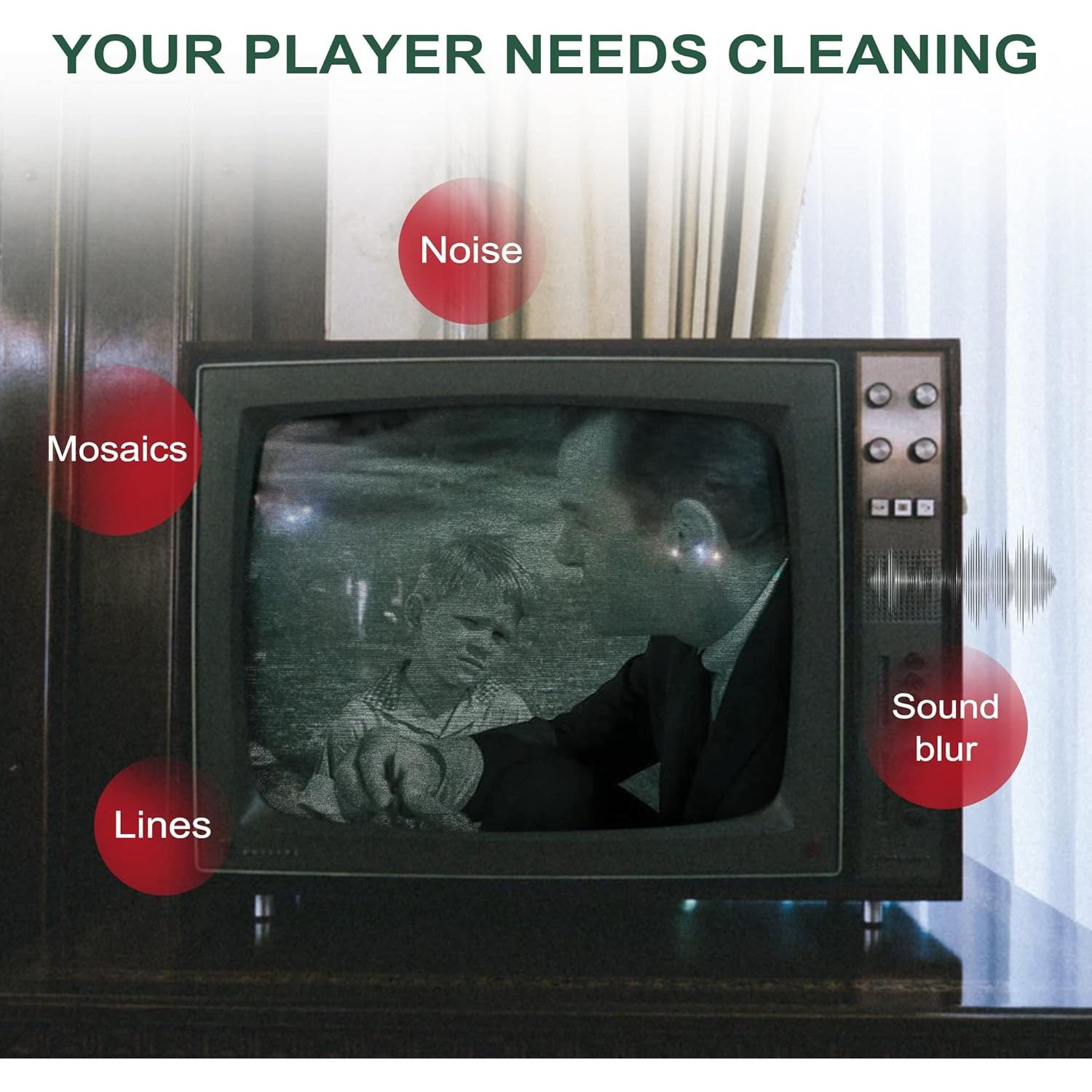 Limpiador de Cabezas de VCR Nicer con Líquido para VHS