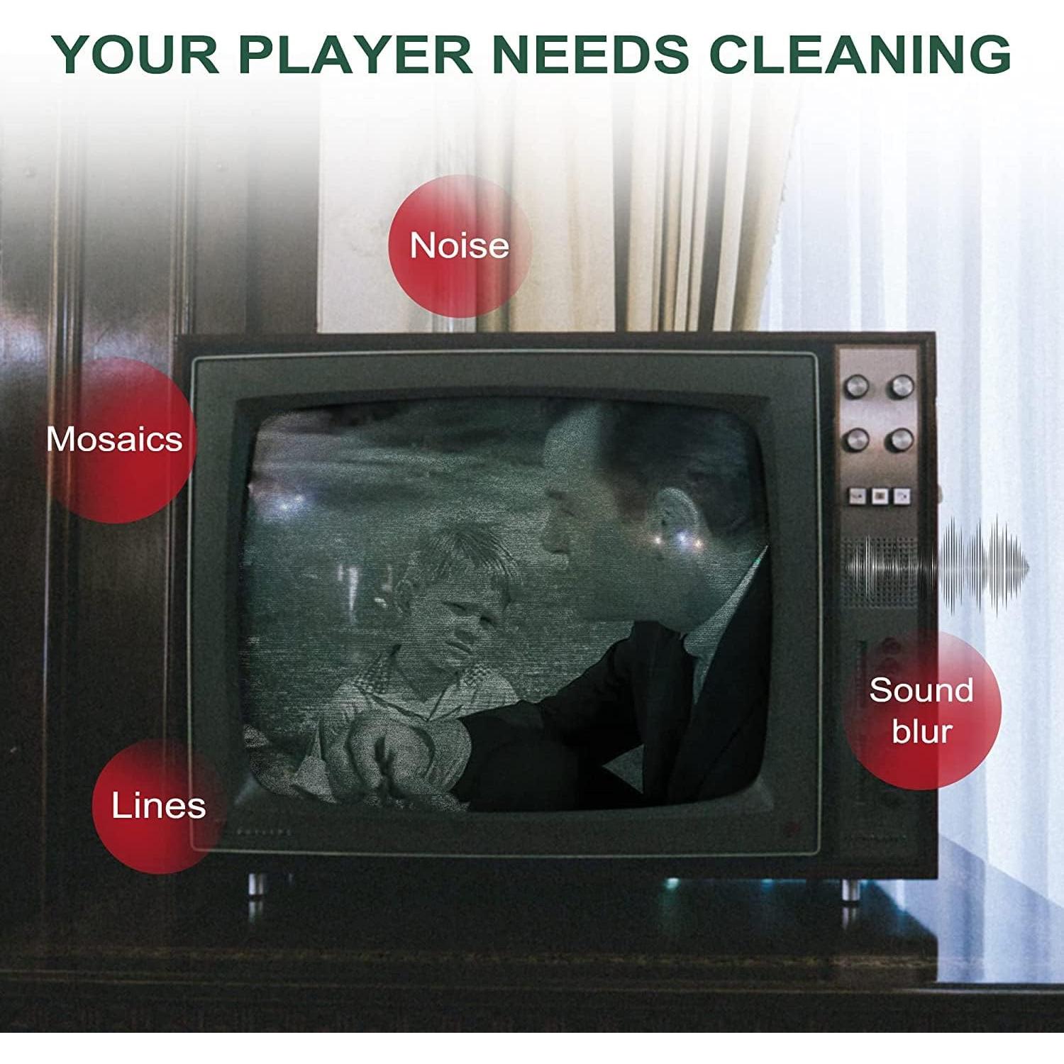 Limpiador de Cabezas VCR Nicer para VHS - Reutilizable 50 veces