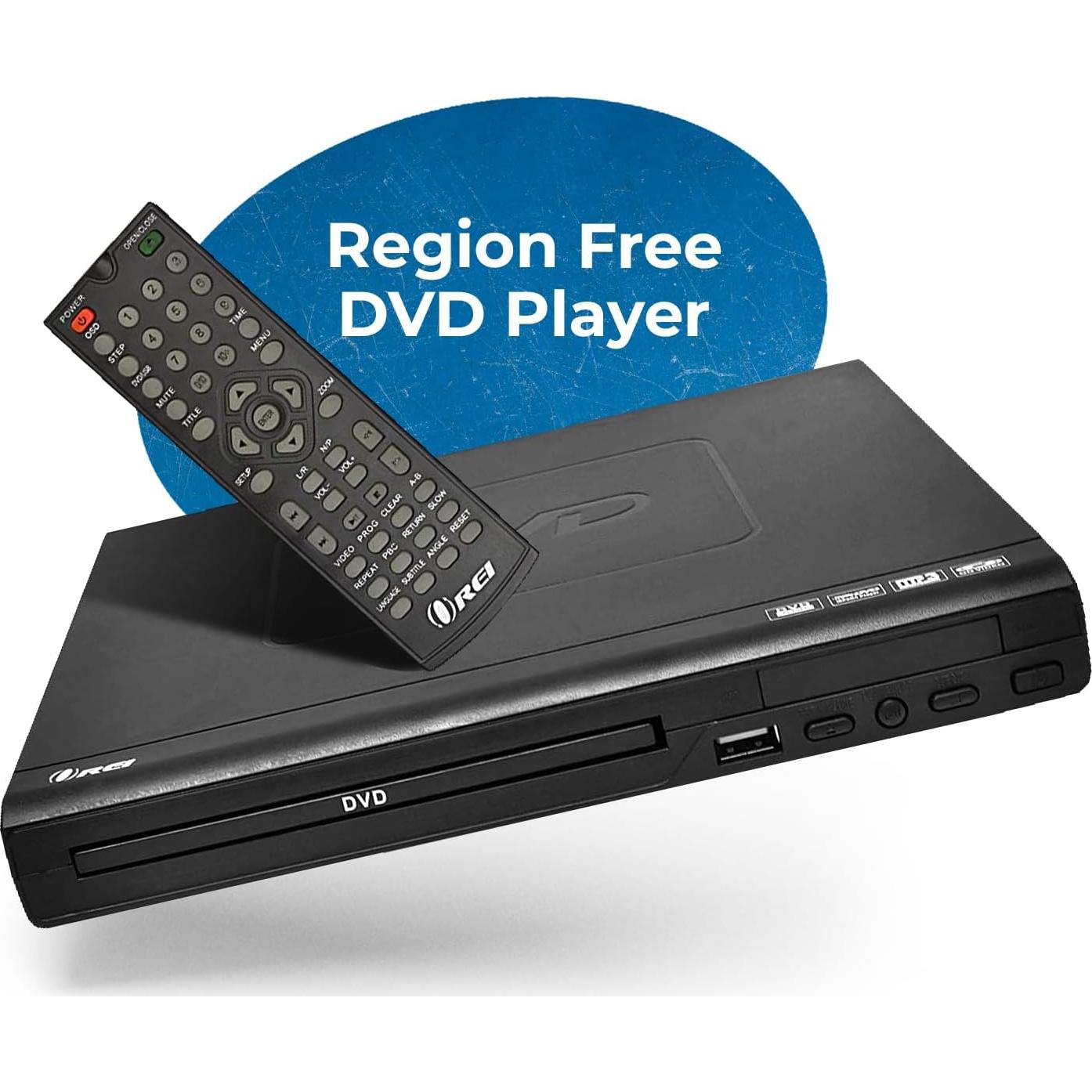 Reproductor de DVD OREI DVD-Z9H Libre de Región 1080P USB