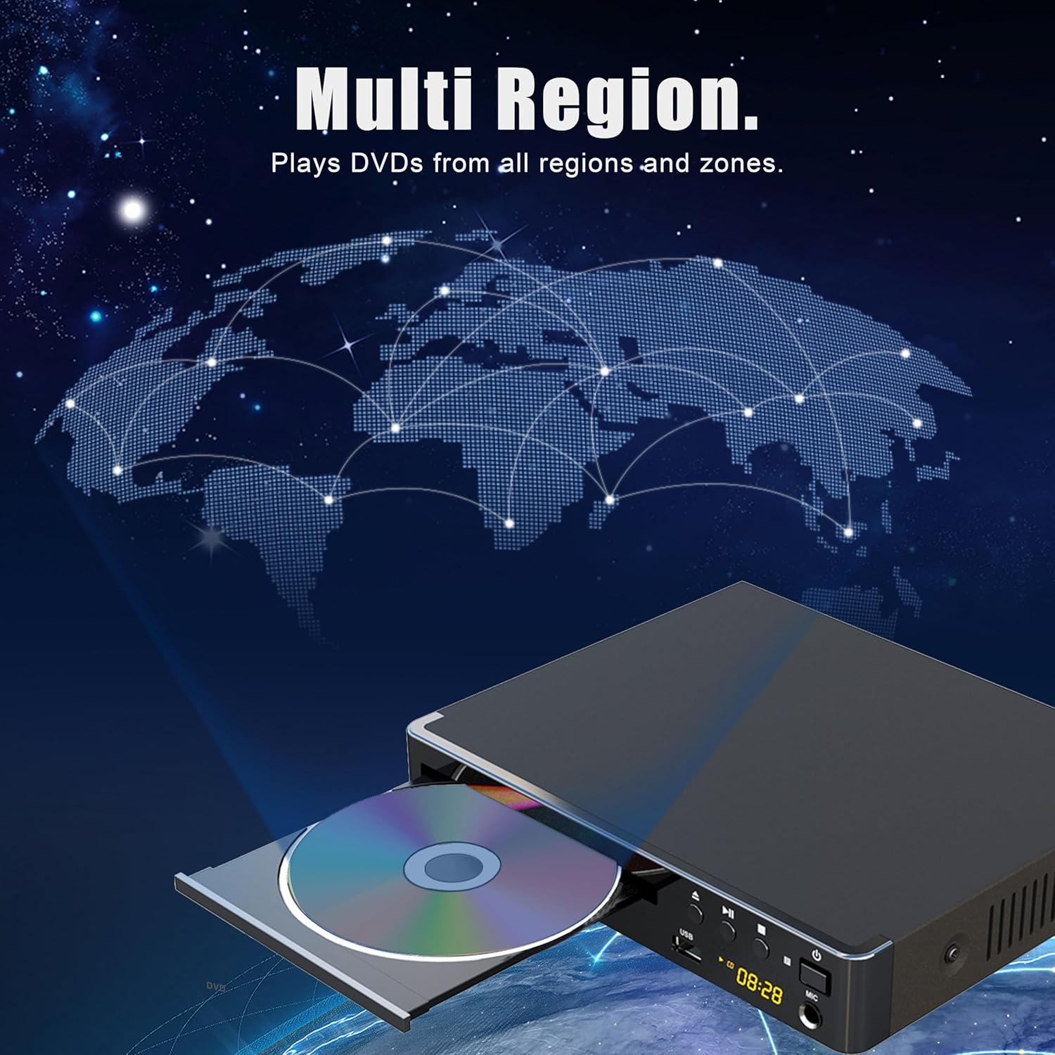 Reproductor de DVD HDMI LONPOO LP-099 Full HD Multi Región