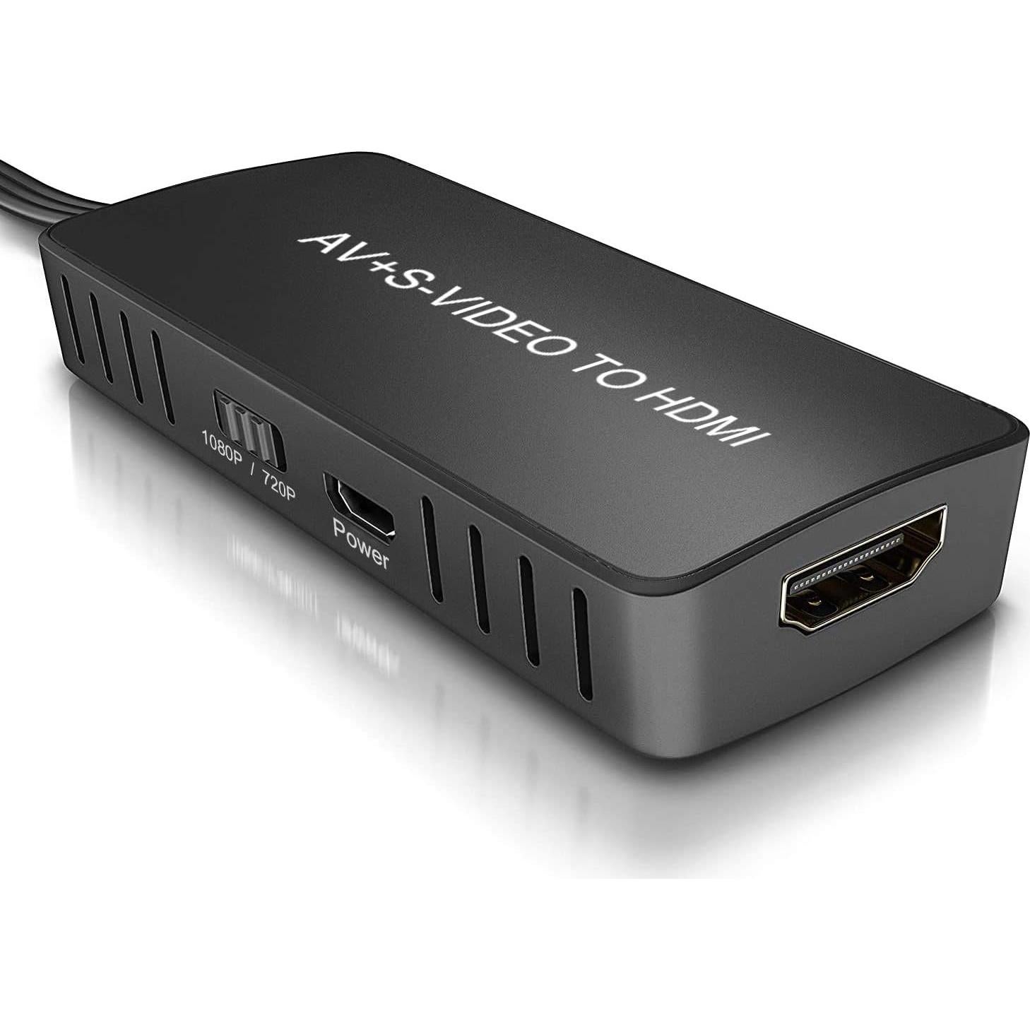 Convertidor de Video Compuesto RCA y S-Video a HDMI LVY 1080P