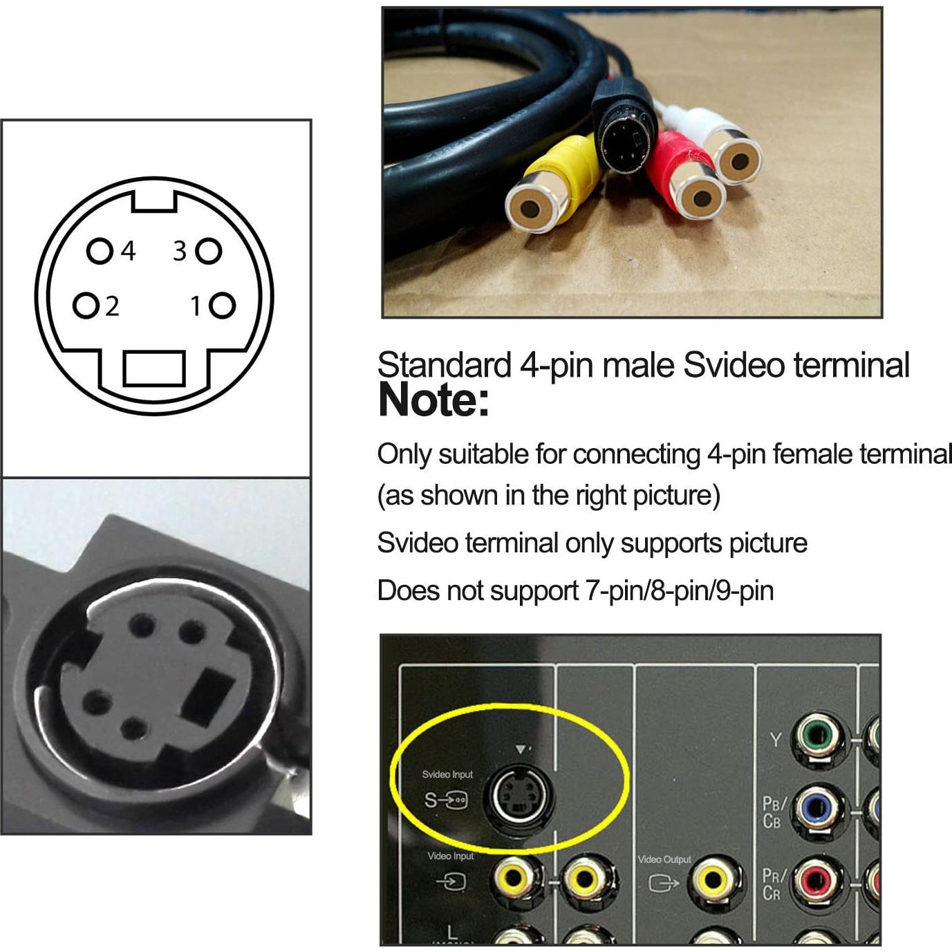 Convertidor Dingsun SVideo a HDMI 1080P 720P para Consolas
