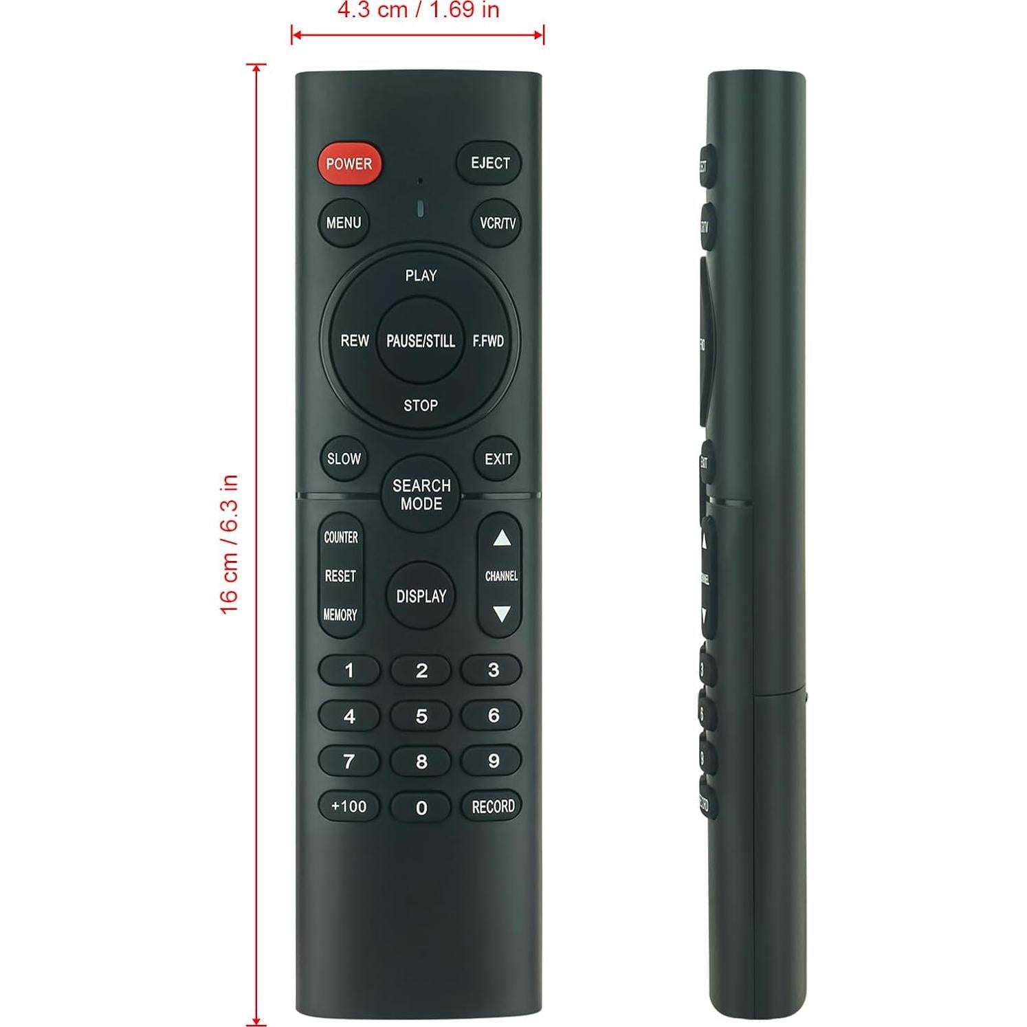 NA351 NA351UD Replaced Remote Control -ALLIMITY- Compatible with Multi-Brand: Magnavox Funai Emerson Sylvania VCR VHS Player Remote Control 6240VC 6260VC DTK4400 EWV401A F240LC SL260C