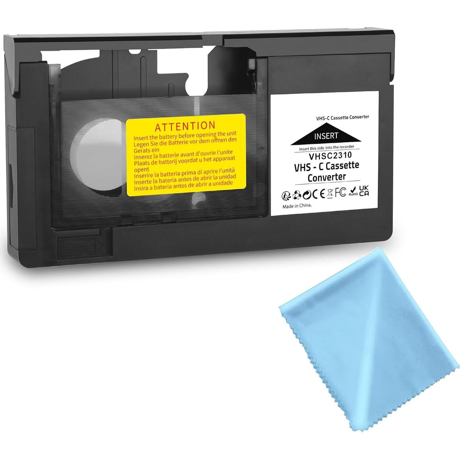 Adaptador de casete VHS-C CHEEYYIIE para videocámaras VHS