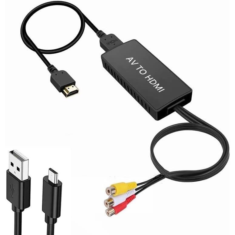 Convertidor RCA a HDMI BD&M 1080P para TV y Consolas