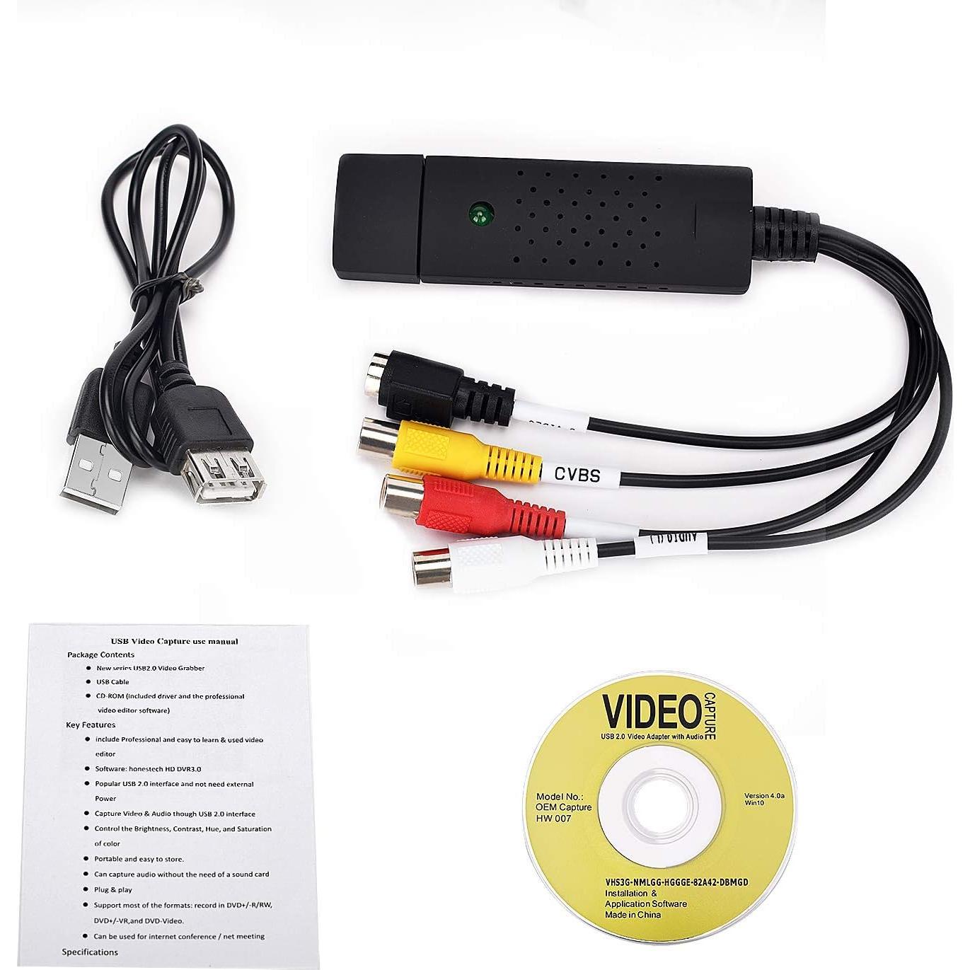 Convertidor de Audio y Video USB TCRAYCH VC149B para PC