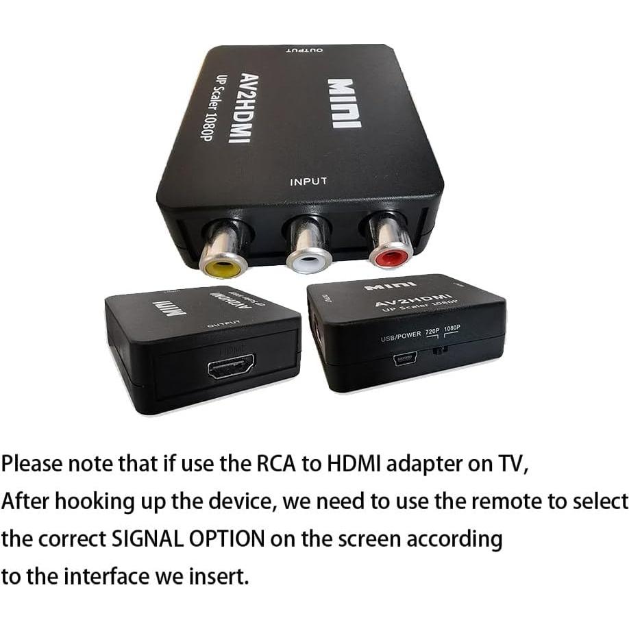 Convertidor RCA a HDMI DONGUADE 1080P para Wii y DVD