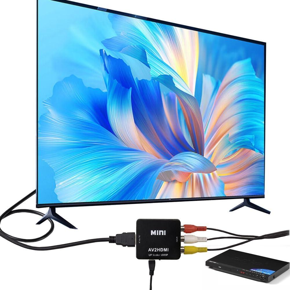 Convertidor RCA a HDMI DONGUADE 1080P para Wii y DVD