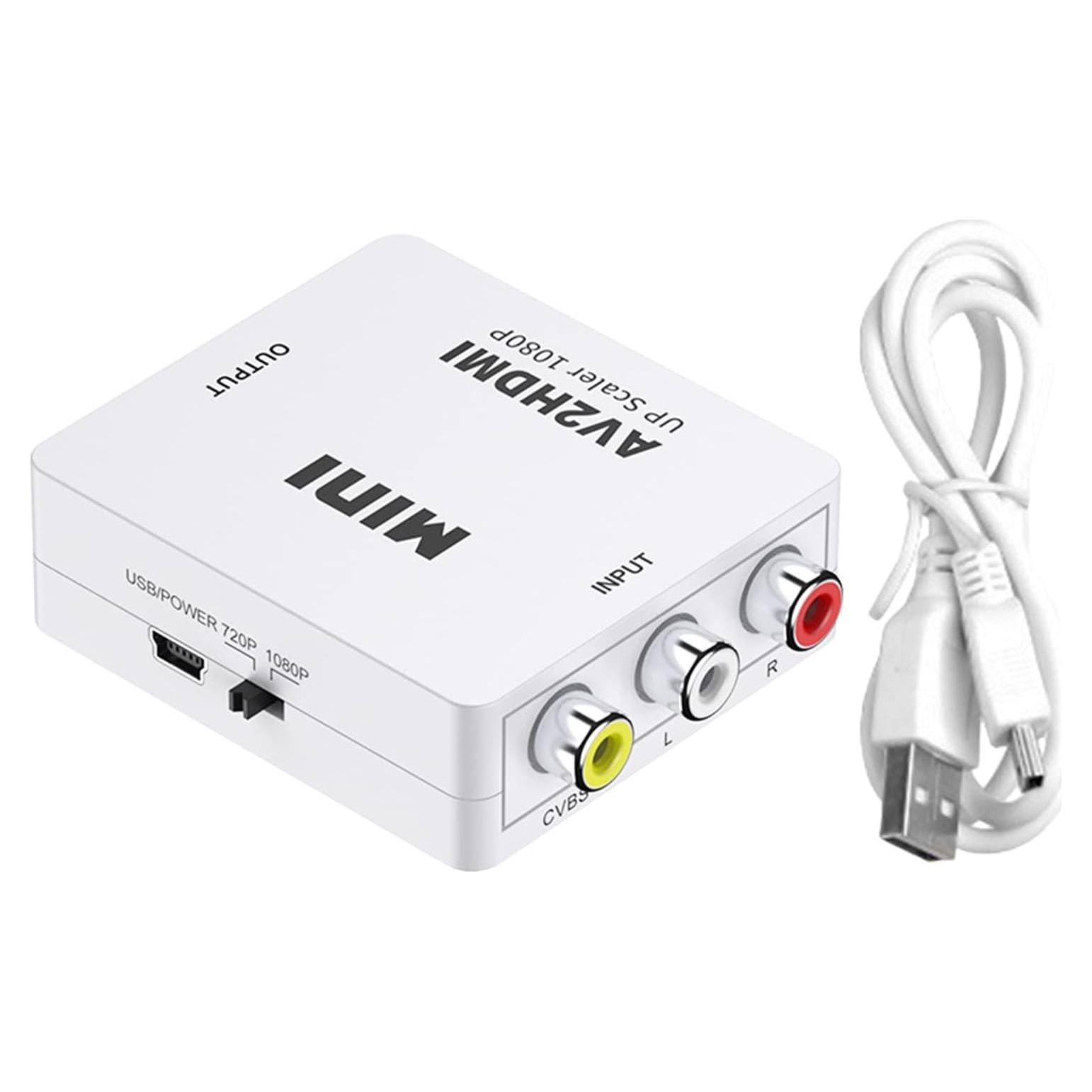 Convertidor RCA a HDMI DSYJ 1080P para TV y Consolas