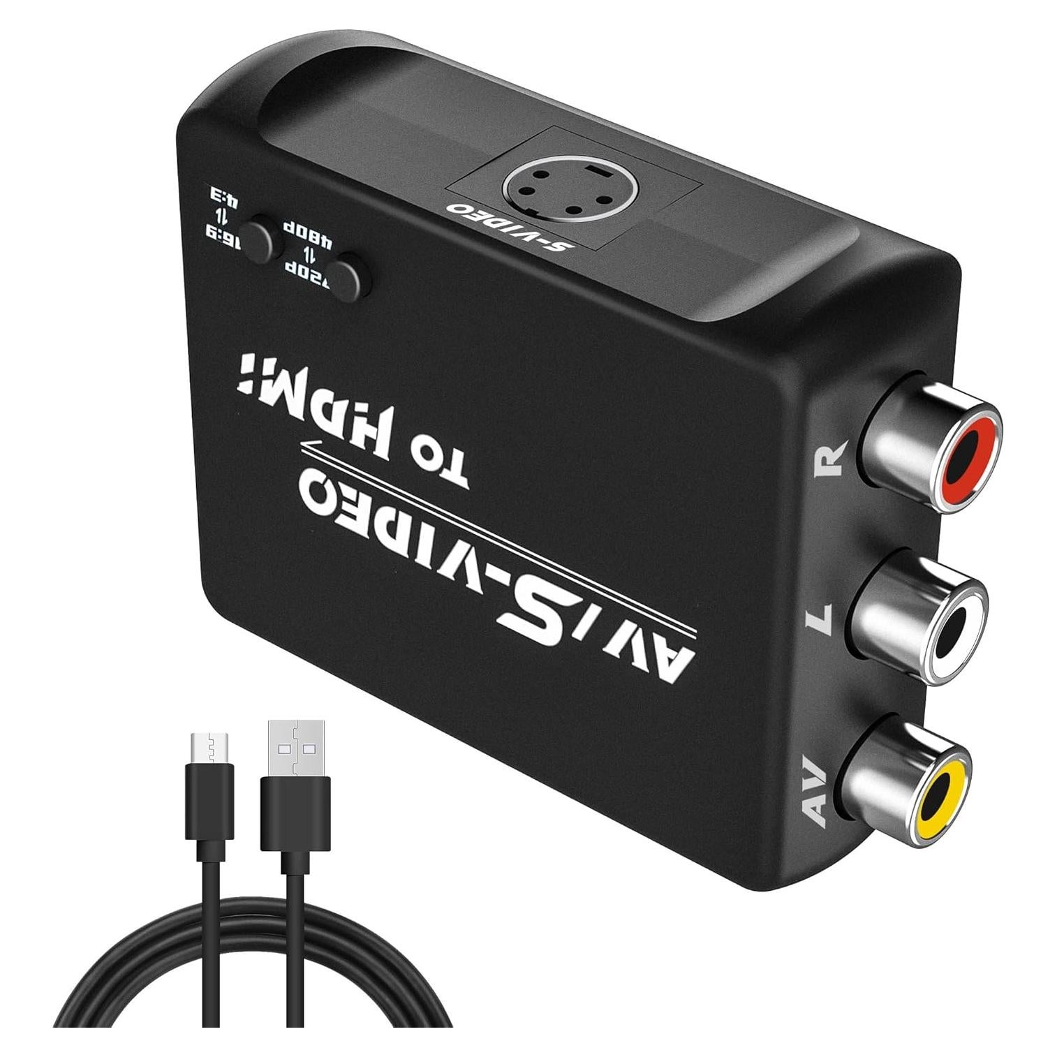 Convertidor AV S-Video a HDMI FeiEVER CVTR-2 720P 480P