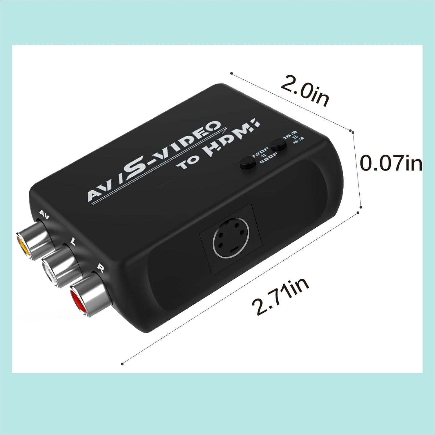 Convertidor AV S-Video a HDMI FeiEVER CVTR-2 720P 480P