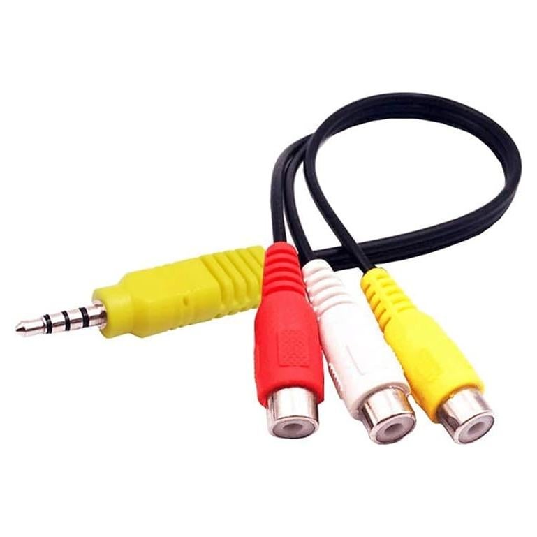 Cable Adaptador AV 3 RCA a 3.5mm AILTECK para TV TCL