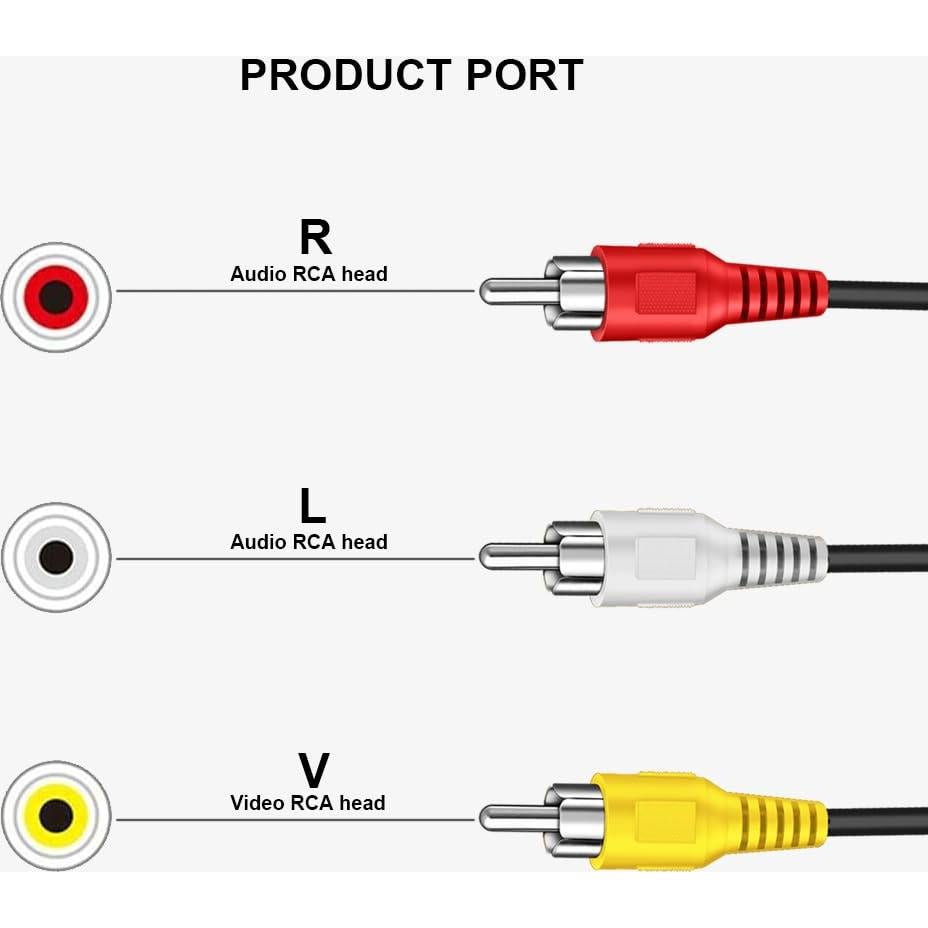 Cable RCA 3 Macho a Macho 1.5m SENLIXIN Audio Video