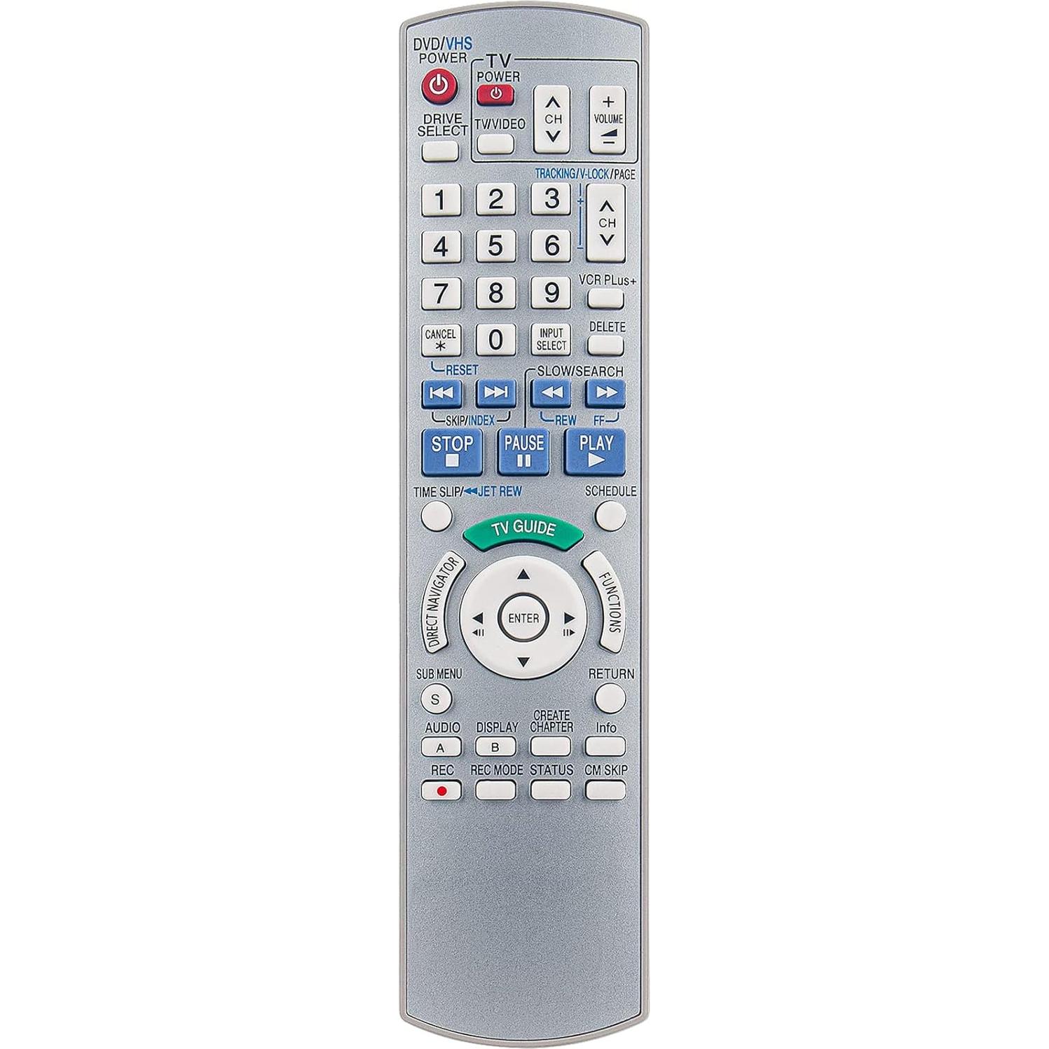 Control Remoto EUR7659Y90 para Grabadora DVD Panasonic DMR-EH75