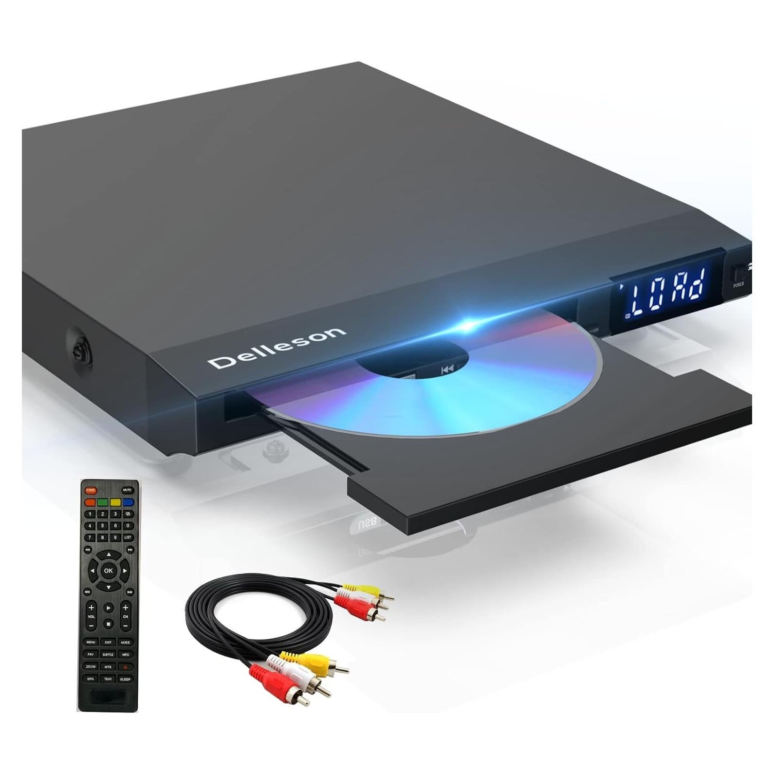 Reproductor de DVD Compacto Delleson Libre de Región USB AV