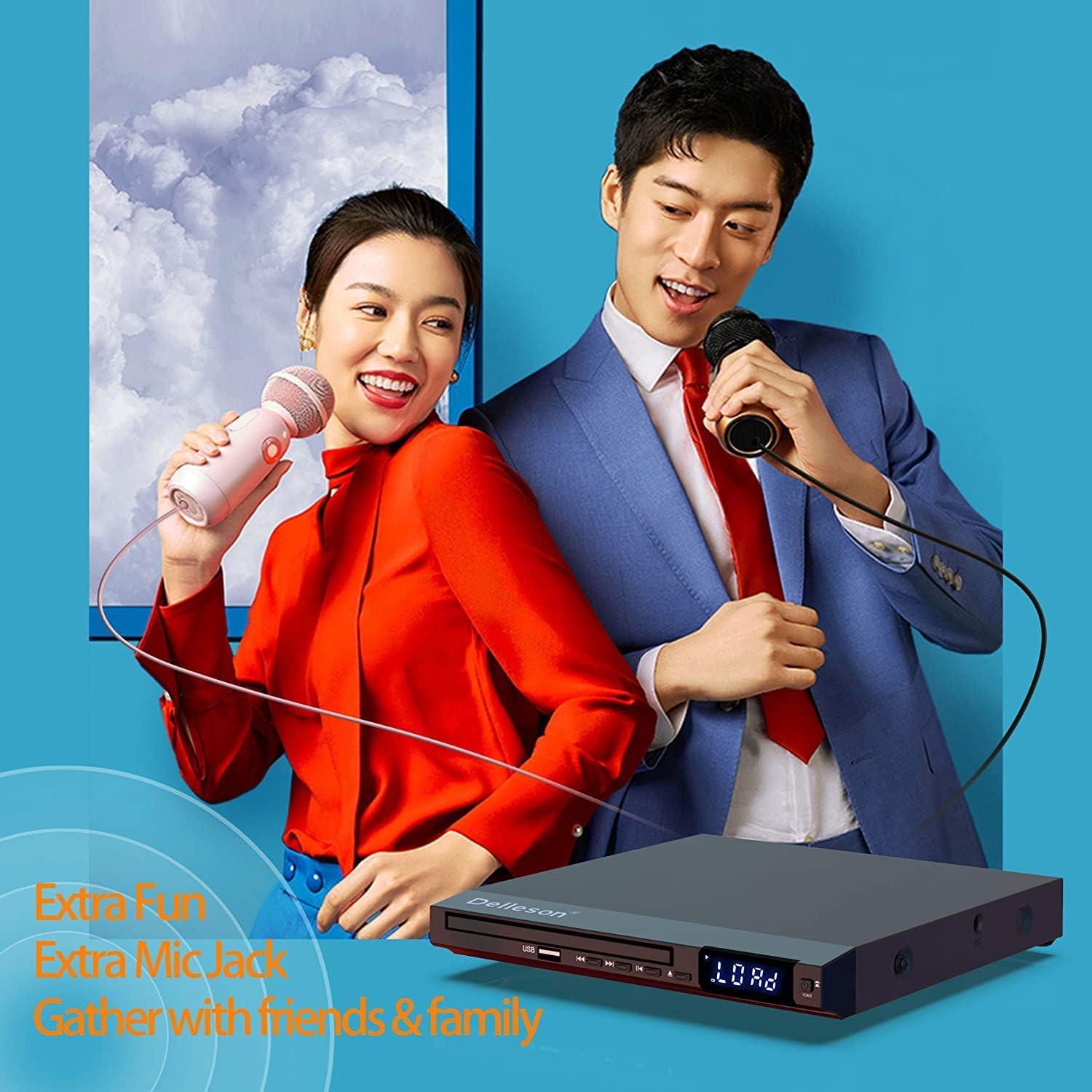 Reproductor de DVD Compacto Delleson Libre de Región USB AV