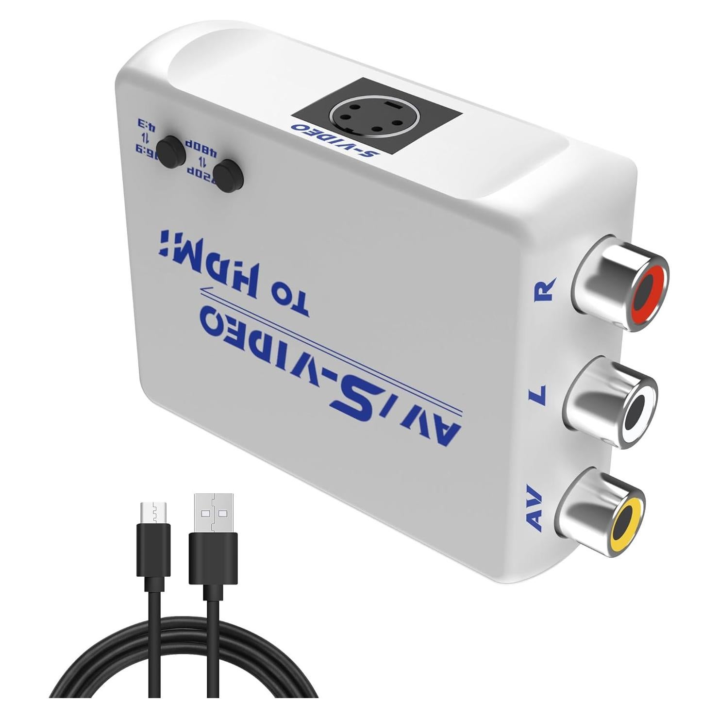 Convertidor RCA/S-Video a HDMI FeiEVER 720P/480P - Adaptador AV