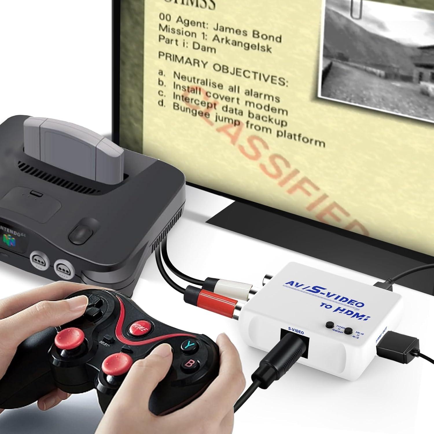 Convertidor RCA/S-Video a HDMI FeiEVER 720P/480P - Adaptador AV