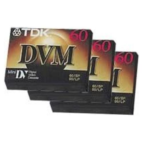 TDK DVM60 Mini DV Tape 60 min. - 3 Pack