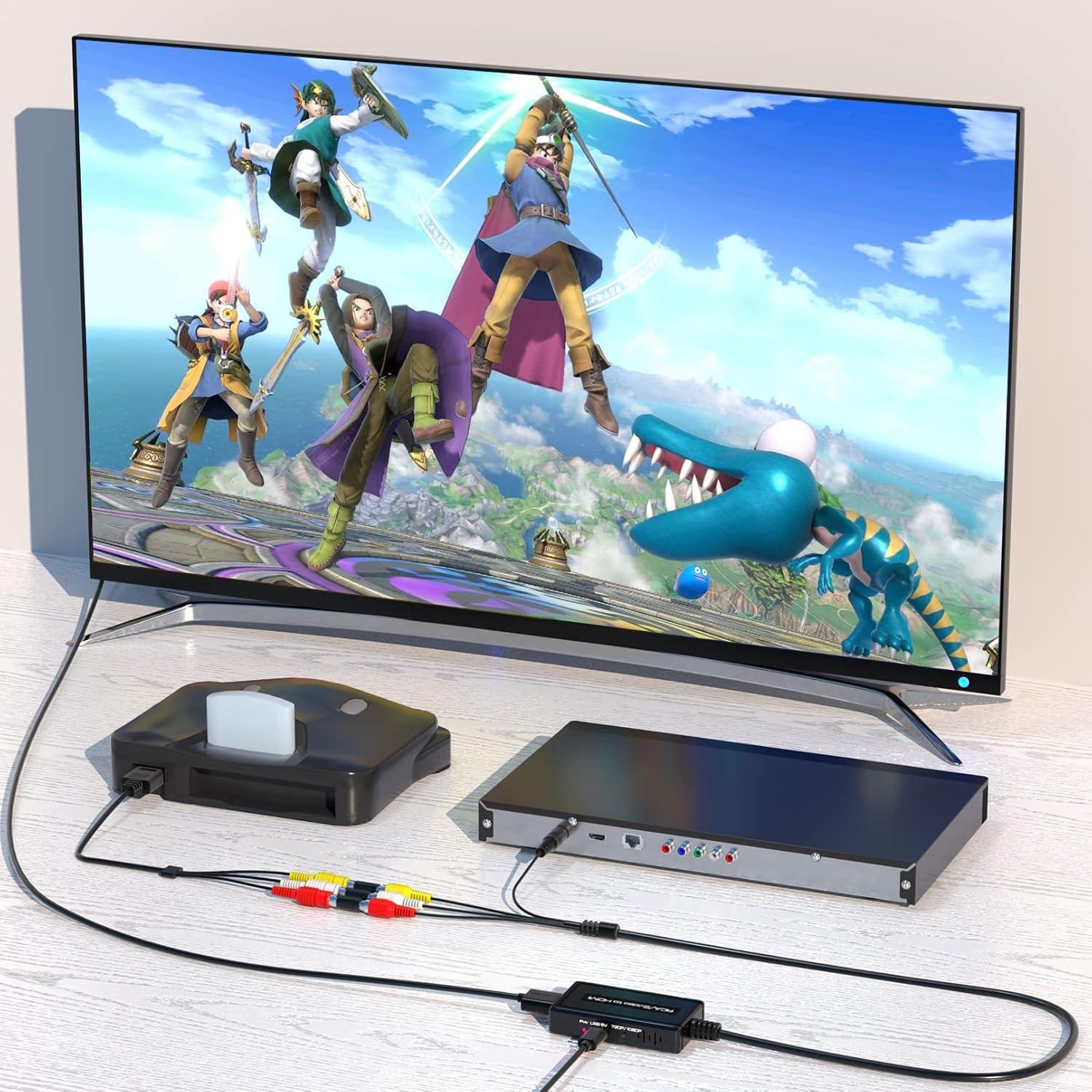 Convertidor RCA/S-Video a HDMI PARUIEN 720P/1080P