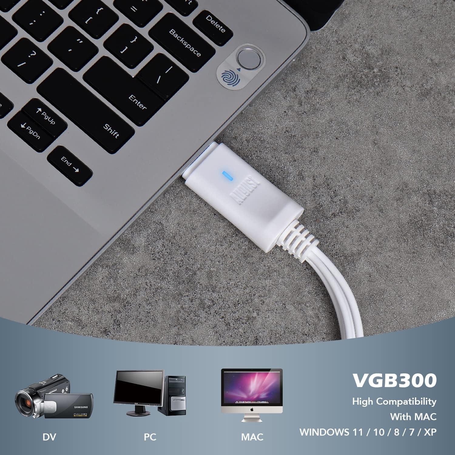Tarjeta de Captura de Video USB August VGB300 - Digitaliza VHS a PC