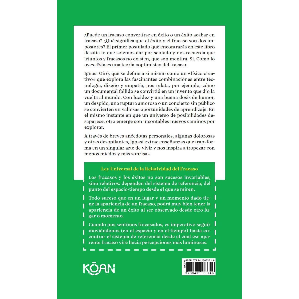 Teoría optimista del fracaso: Un relato sobre el arte de saber tropezar (Spanish Edition)