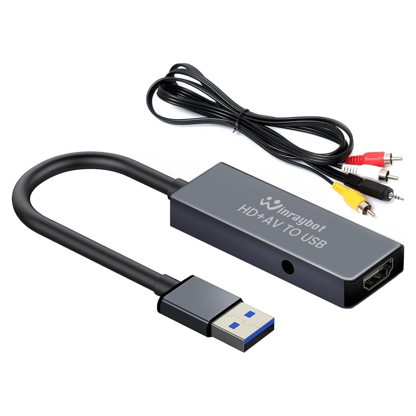 Tarjeta de Captura de Video USB WinRaybot 4K HDMI RCA